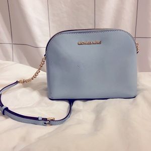 Michael Kors baby blue crossbody bag